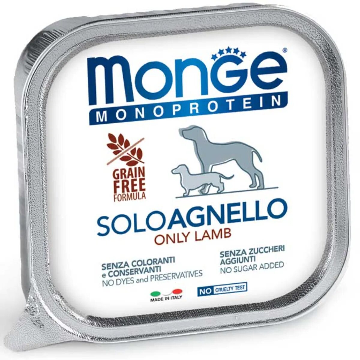 Monge Monoprotein XS-XL Miel tăviță hrană umedă monoproteică fără cereale câini (pate) 150g