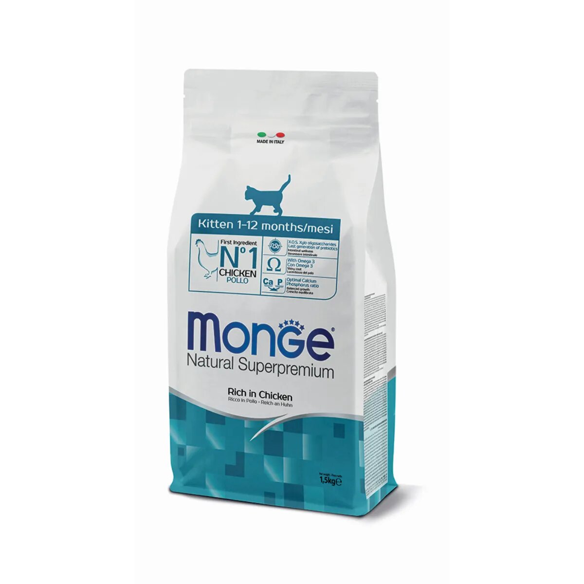 Monge Natural Superpremium Kitten Pui hrană uscată pisici 10kg