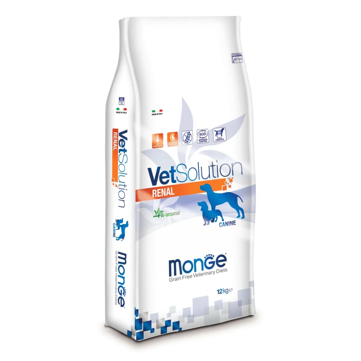 MONGE VETSOLUTION Renal XS-XL Pui dietă veterinară hrană uscată fără cereale câini sistem renal 12kg