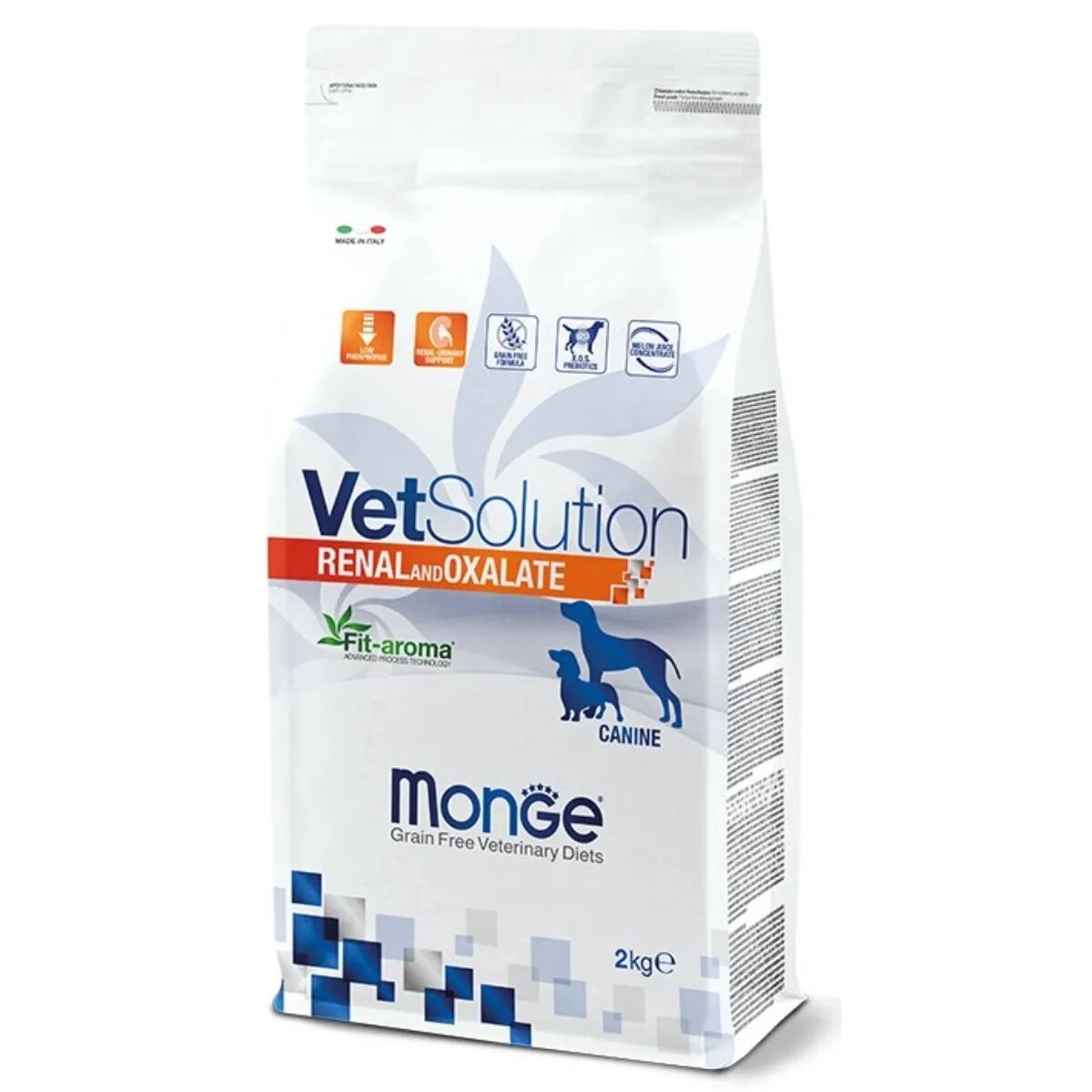 MONGE VETSOLUTION Renal XS-XL Pui dietă veterinară hrană uscată fără cereale câini sistem renal 12kg Renal & Oxalate XS-XL Pui dietă veterinară hrană uscată fără cereale câini sistem renal 2kg