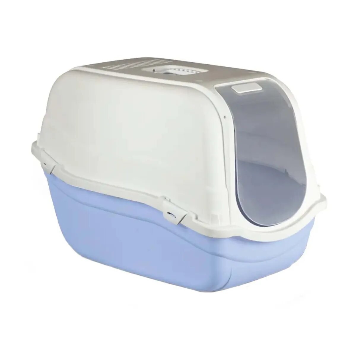 MP BERGAMO Romeo Maxi litieră acoperită pisici bleu 44x64x46 cm