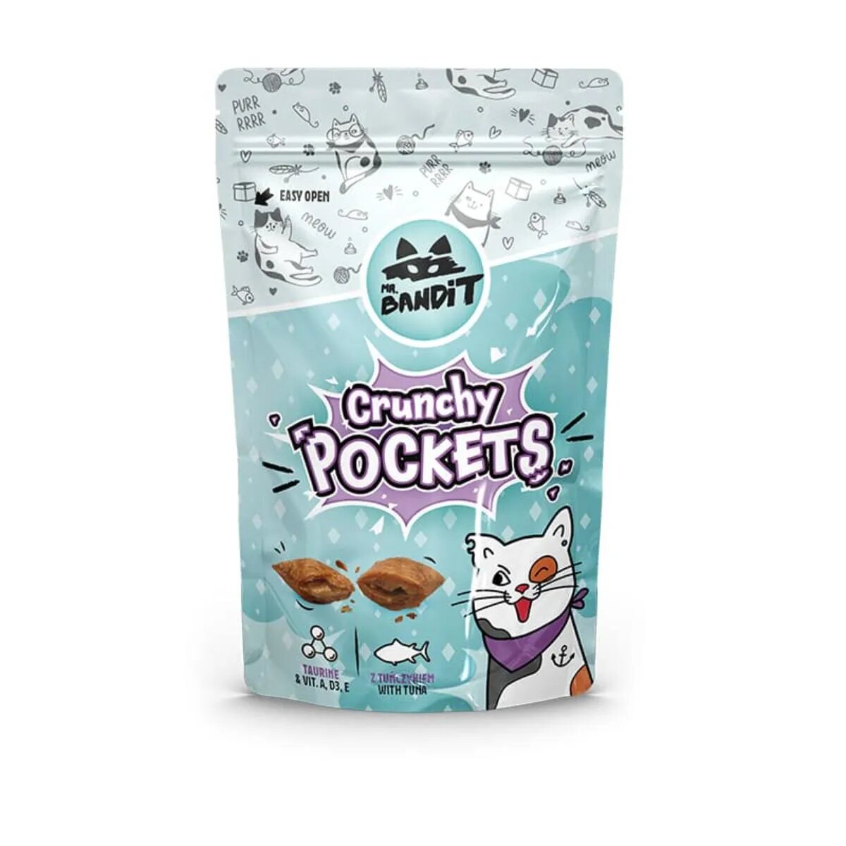 Mr Bandit Crunchy Pockets Ton punguță recompense pisici 40g