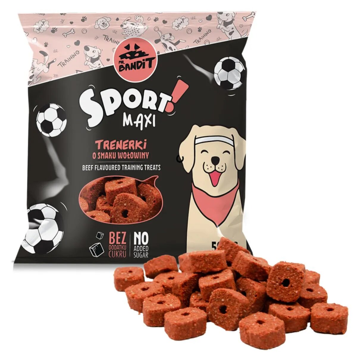Mr Bandit Sport Maxi Training L-XL Vită punguță recompense câini 150g