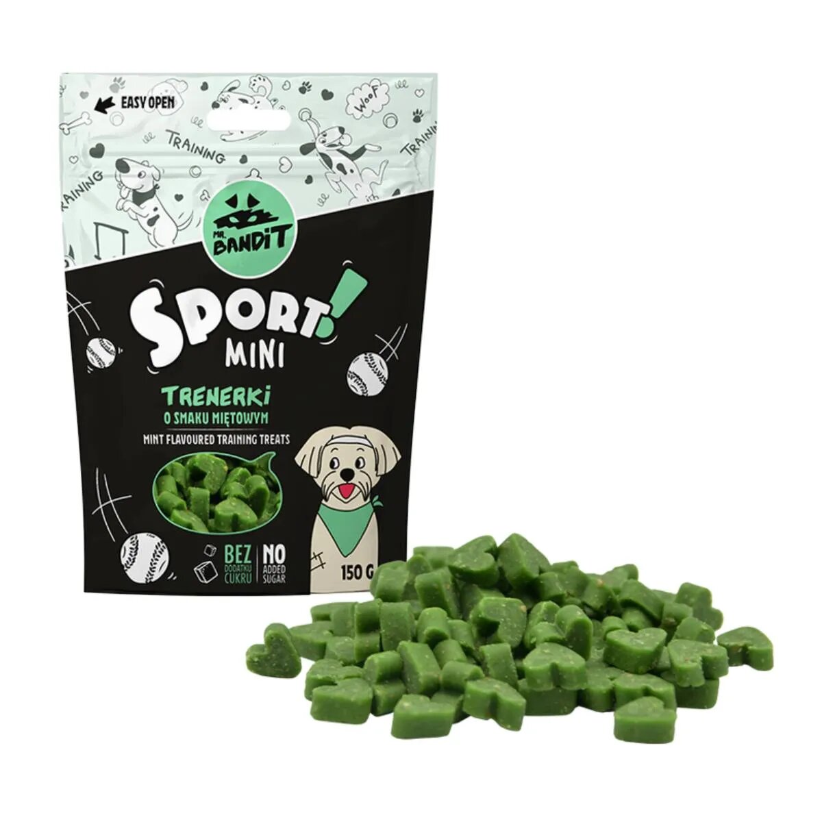 Mr Bandit Sport Mini Training XS-S Mentă punguță recompense câini 150g