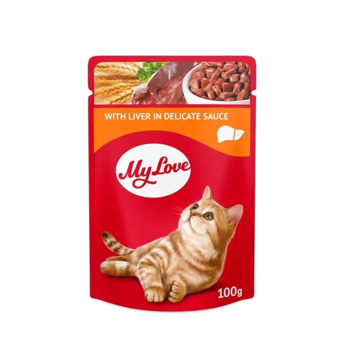 MY LOVE Ficat hrană umedă pisici (în sos) Ficat plic hrană umedă pisici (în sos) 100g