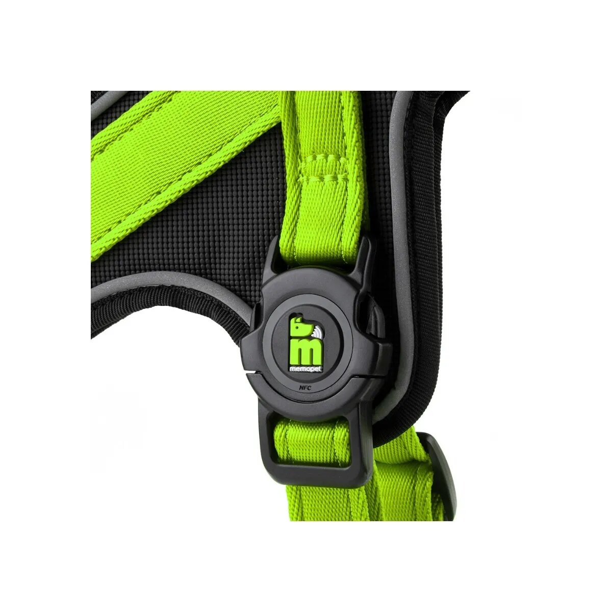 MyFamily Memopet ham câini Memopet ham cu NFC câini textil L 60-80cm verde