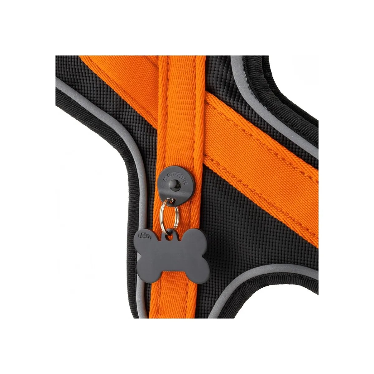MyFamily Memopet ham câini Memopet ham cu NFC câini textil S-M 40-50cmcm orange