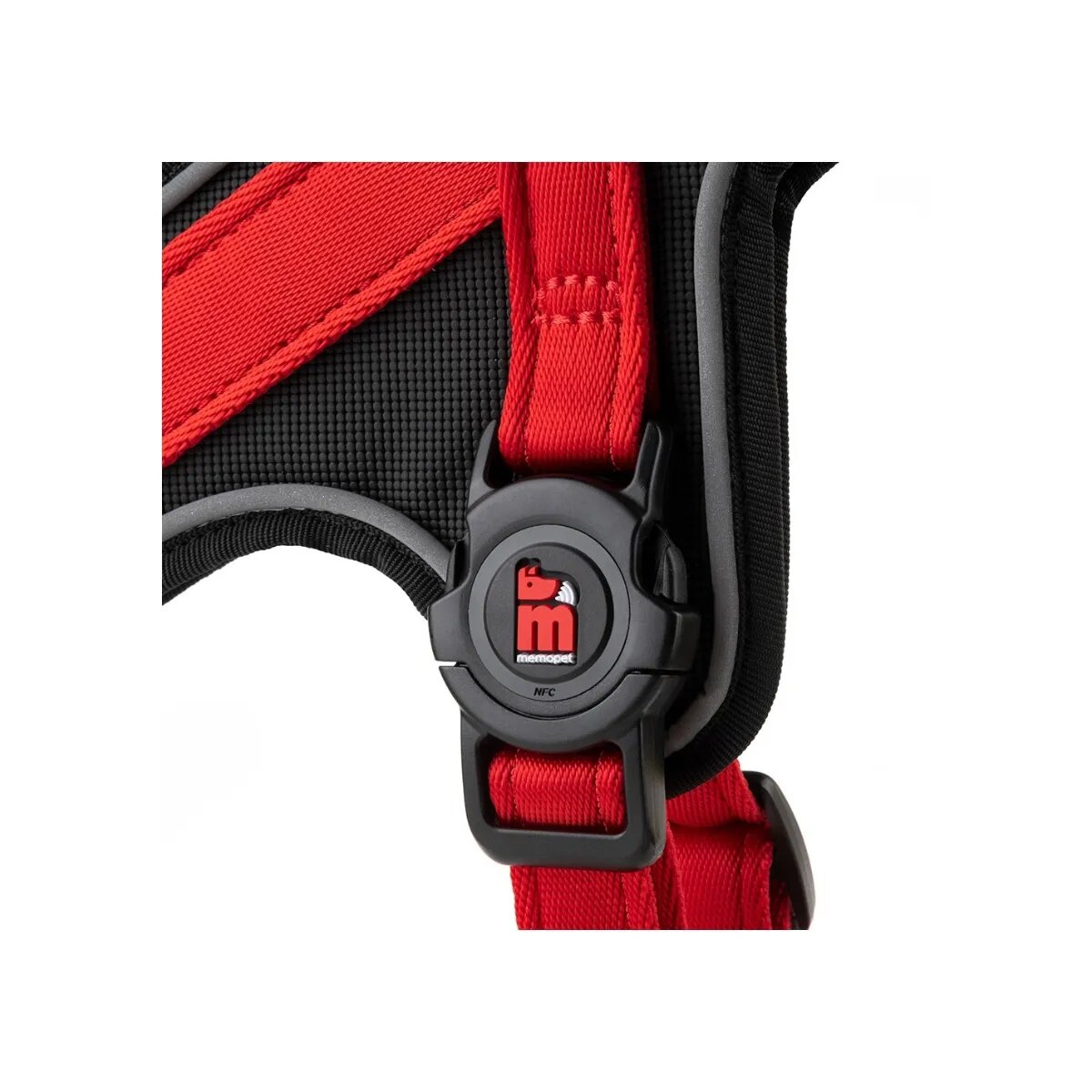 MyFamily Memopet ham câini Memopet ham cu NFC câini textil S-M 40-50cmcm roșu
