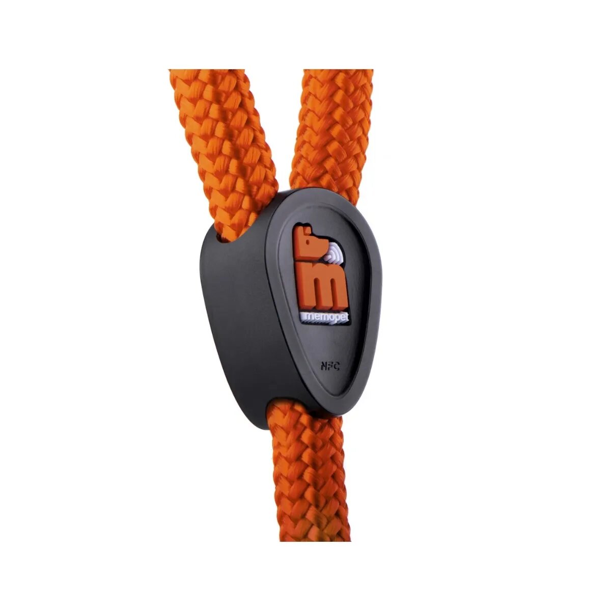 MyFamily Memopet lesă cu NFC câini textil 60kg 1.2cm x 110cm orange