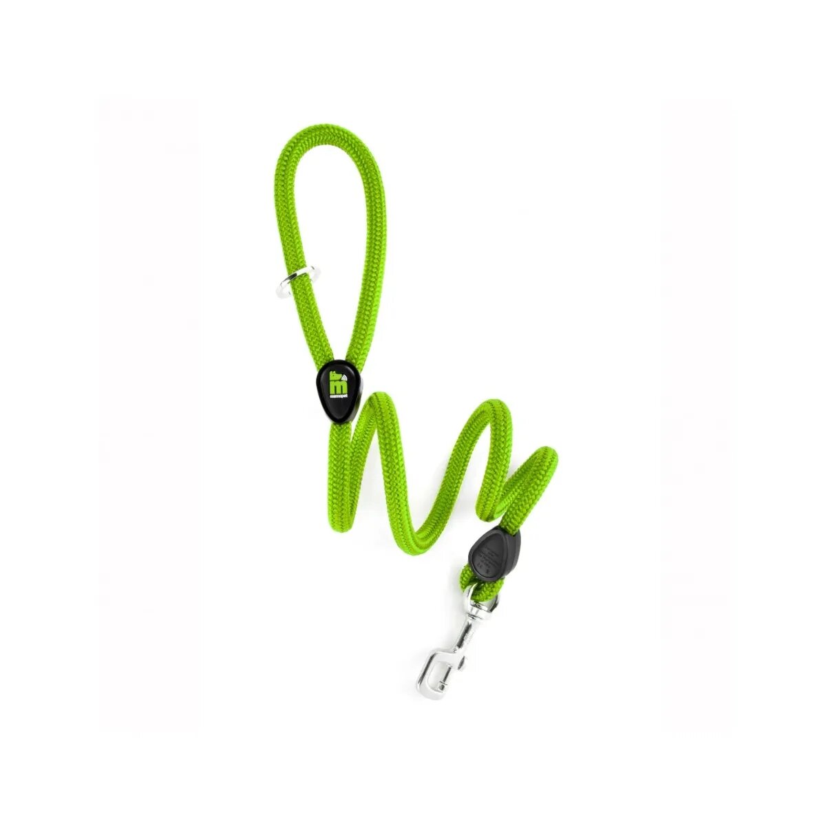 MyFamily Memopet lesă cu NFC câini textil 60kg 1.2cm x 180cm verde