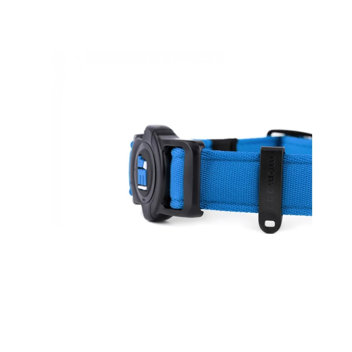 MyFamily Memopet zgardă ajustabilă cu NFC câini textil 26-37cm albastru