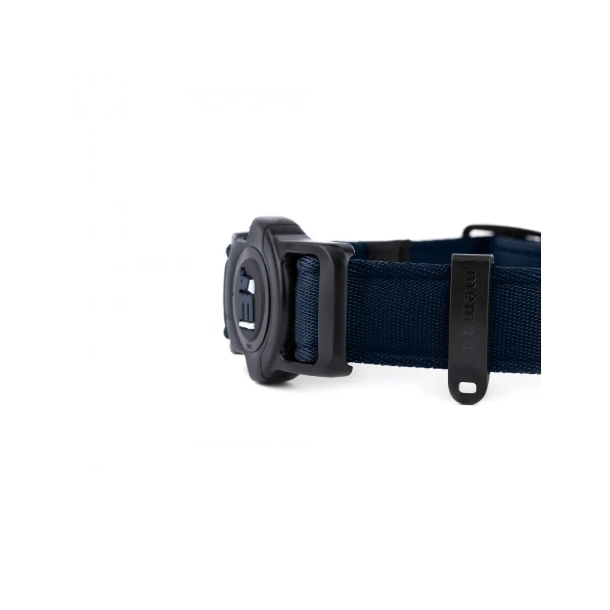 MyFamily Memopet zgardă ajustabilă cu NFC câini textil 26-37cm albastru închis