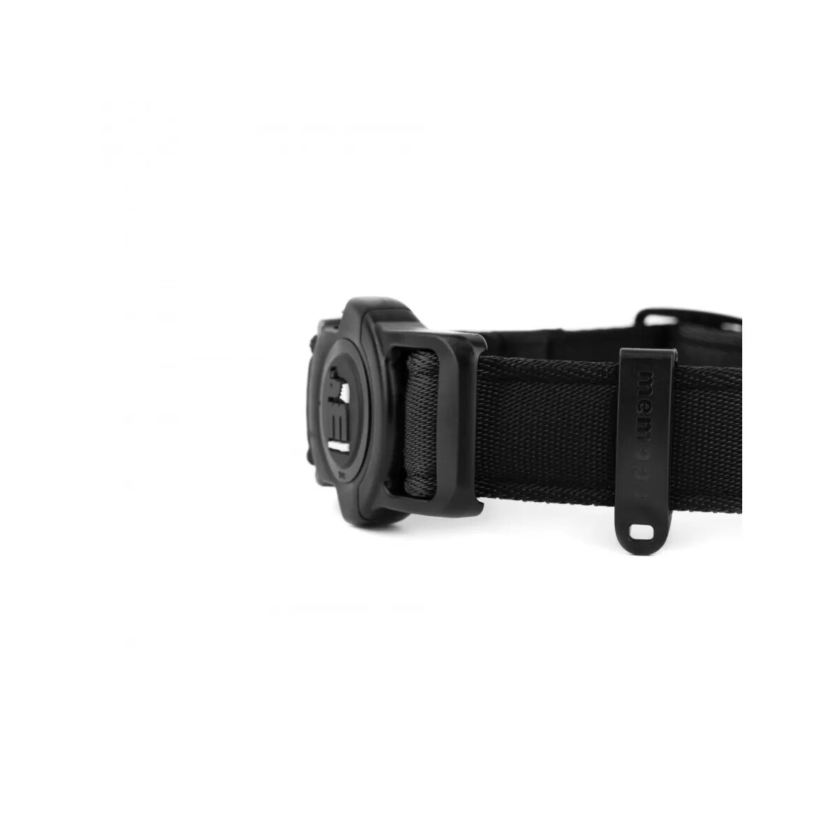 MyFamily Memopet zgardă ajustabilă cu NFC câini textil 26-37cm negru