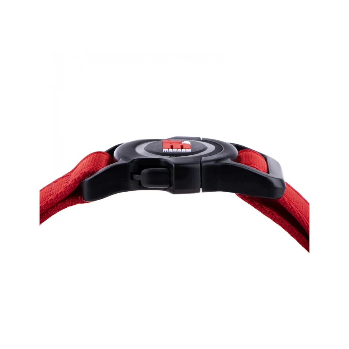 MyFamily Memopet zgardă ajustabilă cu NFC câini textil 26-37cm roșu