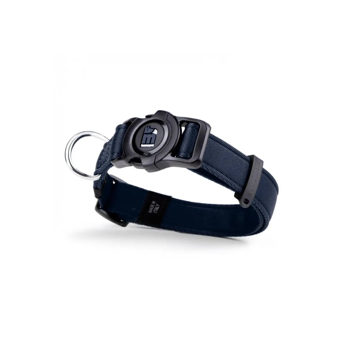 MyFamily Memopet zgardă ajustabilă cu NFC câini textil 35-53cm albastru închis