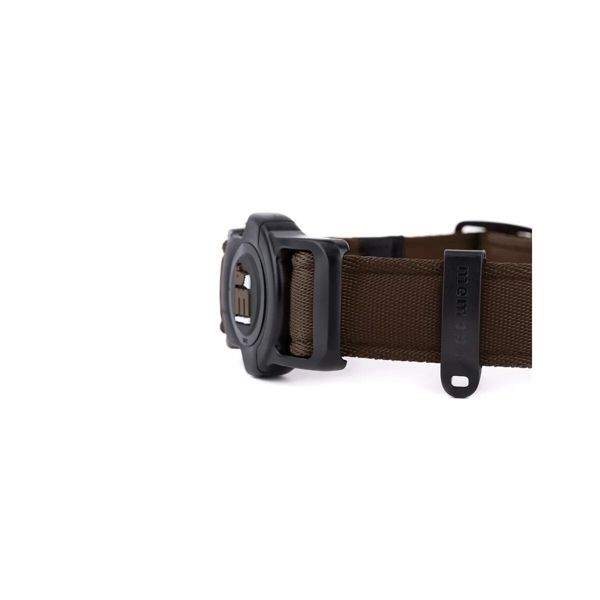 MyFamily Memopet zgardă ajustabilă cu NFC câini textil 35-53cm maro