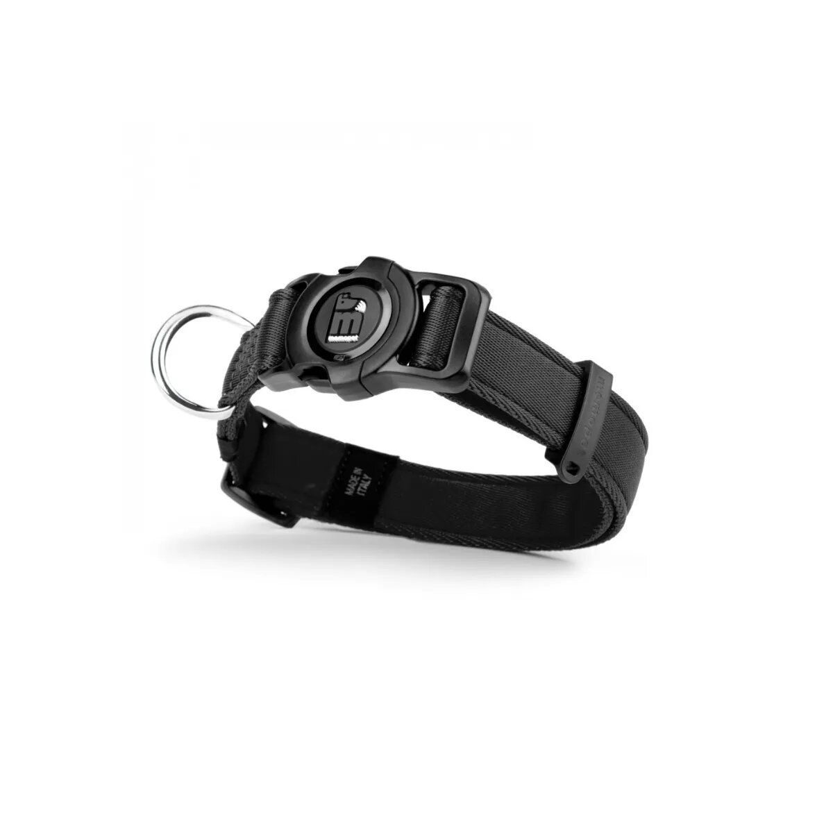 MyFamily Memopet zgardă ajustabilă cu NFC câini textil 35-53cm negru