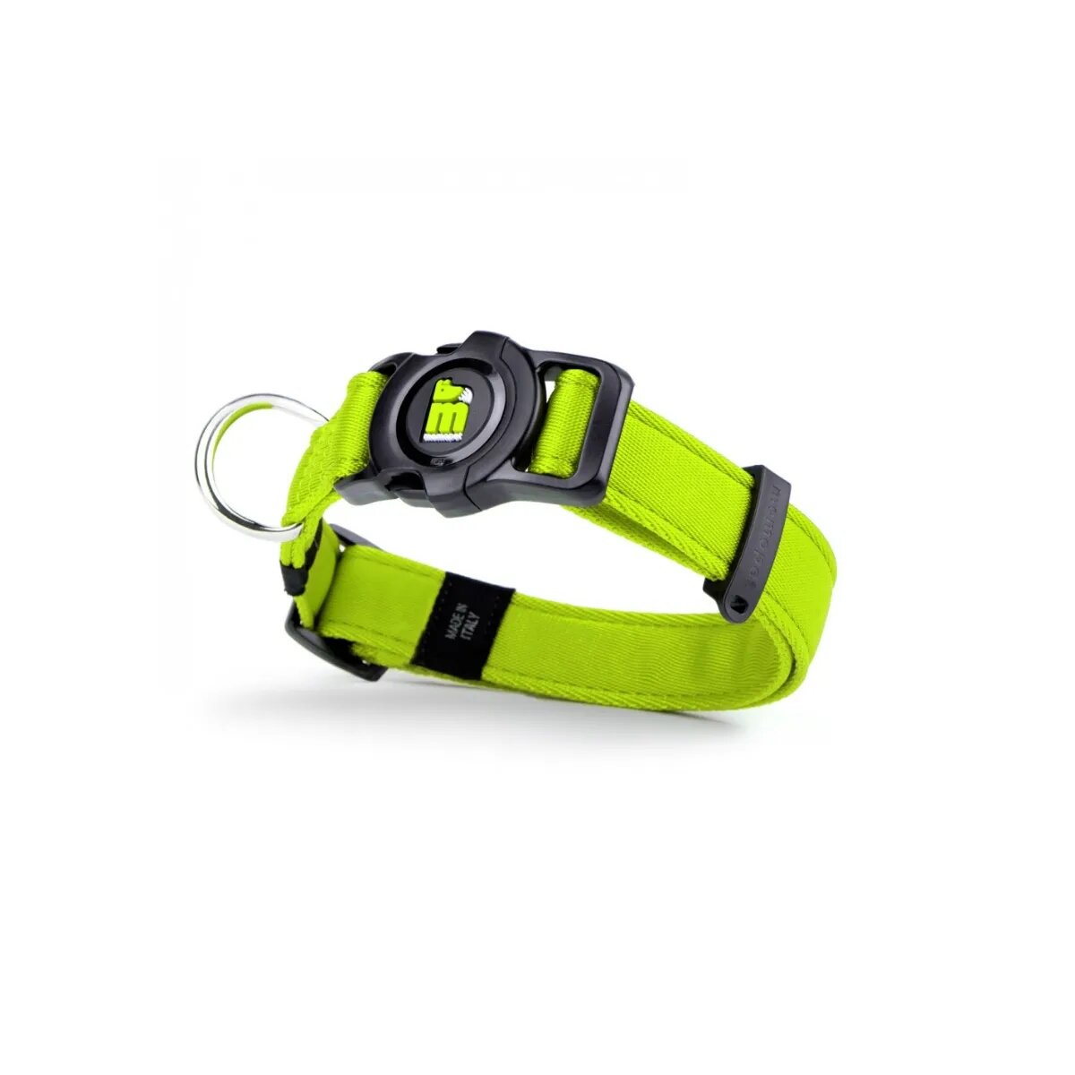 MyFamily Memopet zgardă ajustabilă cu NFC câini textil 35-53cm verde