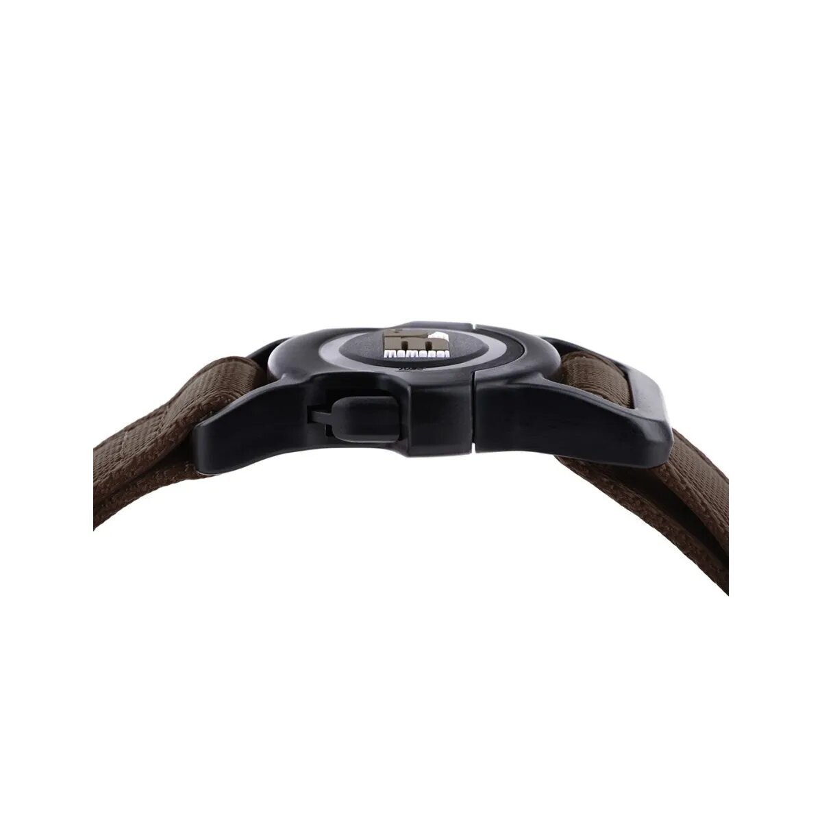 MyFamily Memopet zgardă ajustabilă cu NFC câini textil 44-68cm maro