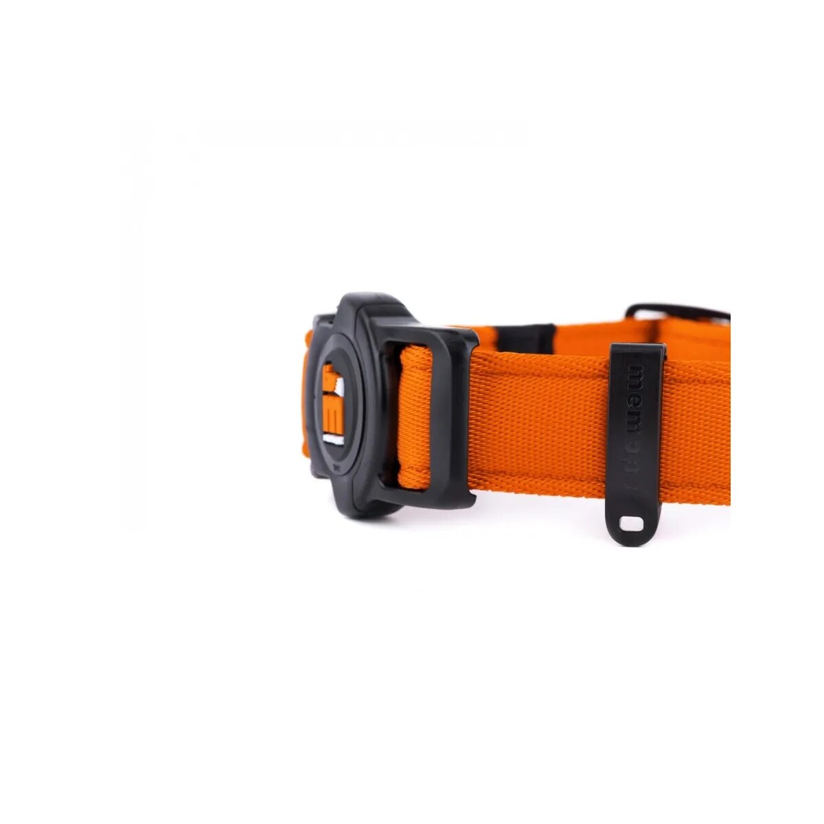 MyFamily Memopet zgardă ajustabilă cu NFC câini textil 44-68cm orange