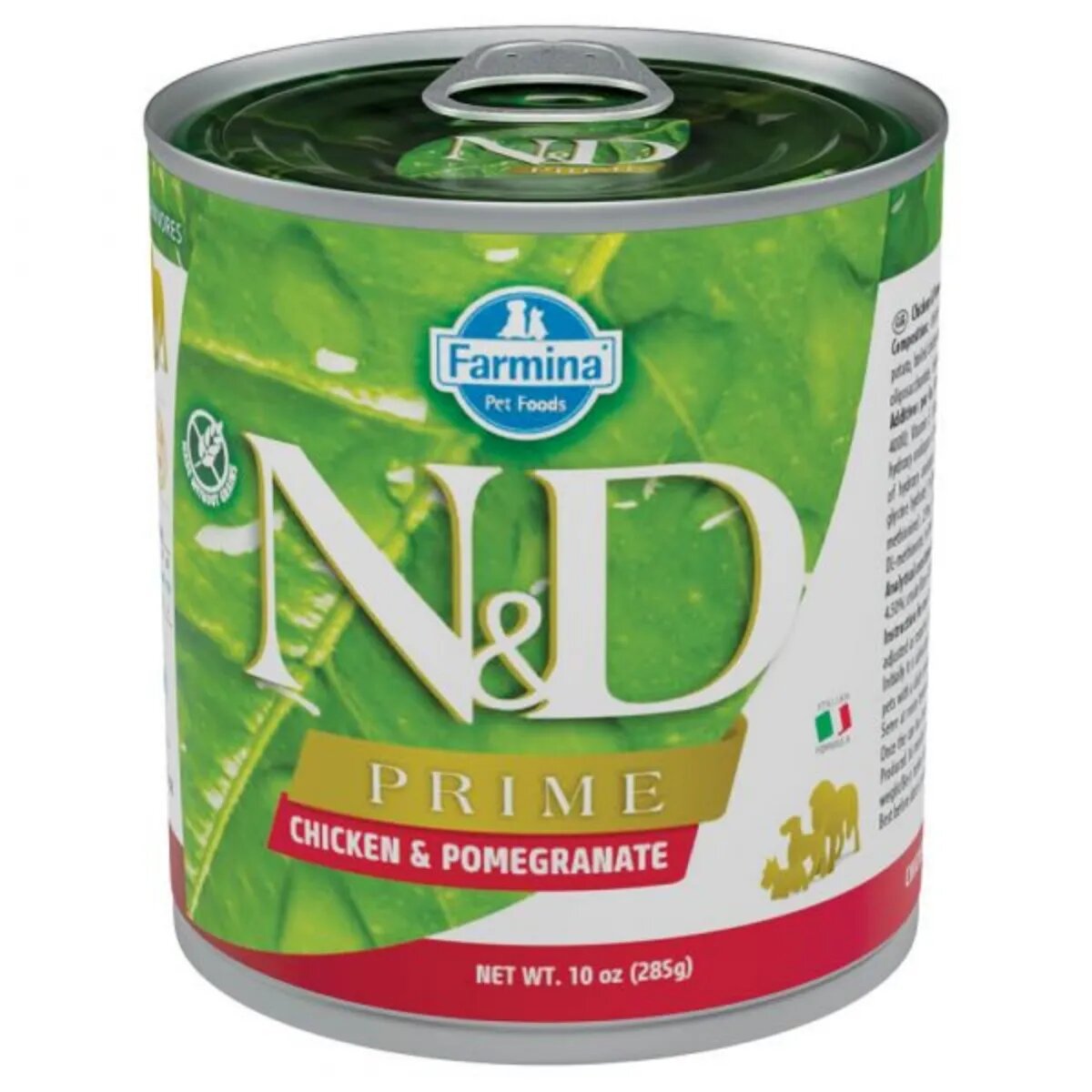 N&D Prime XS-XL Pui și Rodie conservă hrană umedă fără cereale câini (în sos) 285g