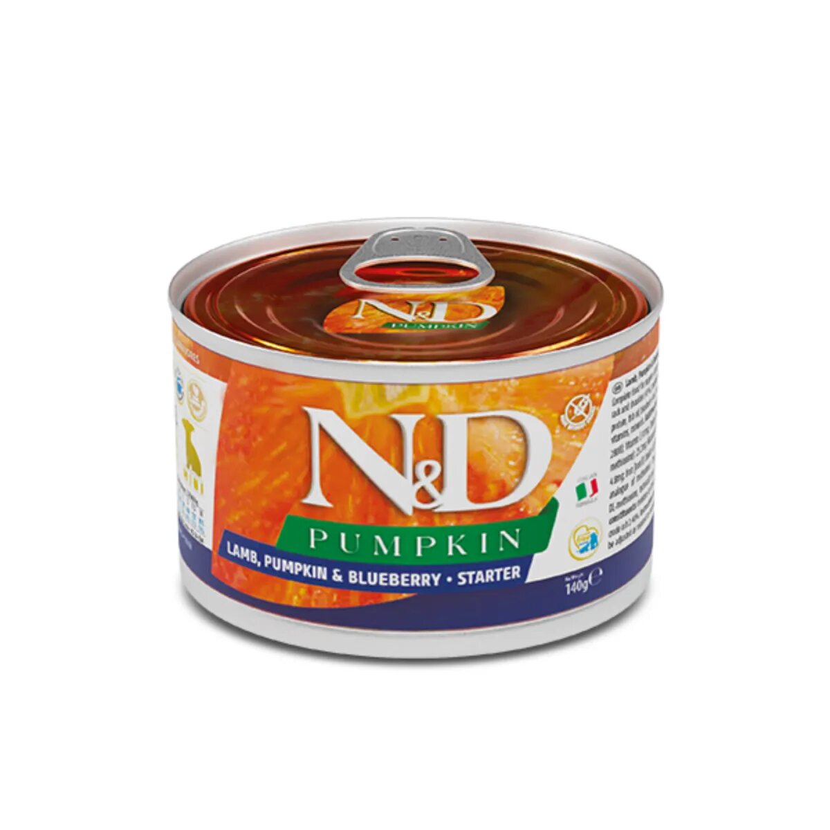 N&D Pumpkin Starter Mini XS-S Miel și dovleac conservă hrană umedă fără cereale câini junior (în aspic) 140g