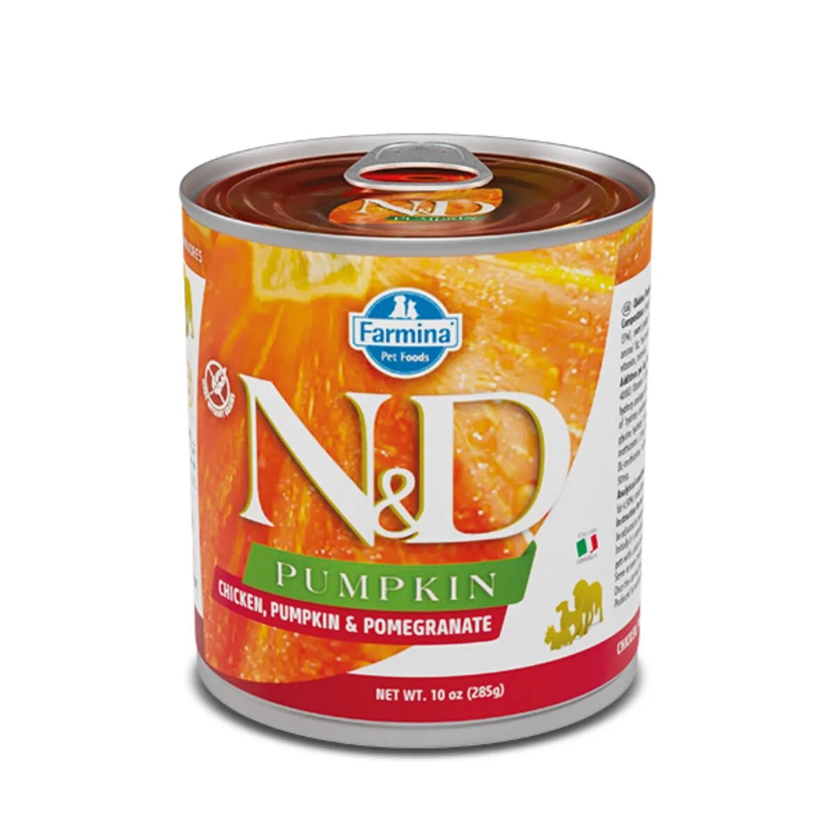 N&D Pumpkin XS-XL Pui și dovleac conservă hrană umedă fără cereale câini (în sos) 285g
