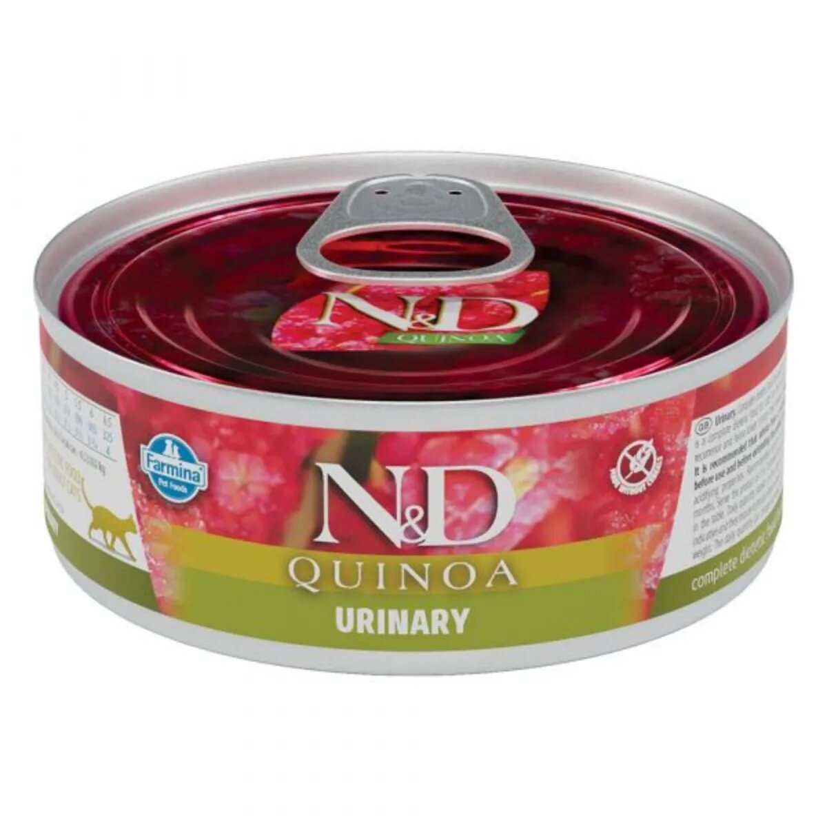 N&D Quinoa Adult Urinary Rață conservă hrană umedă fără cereale pisici sistem urinar (în sos) 80g
