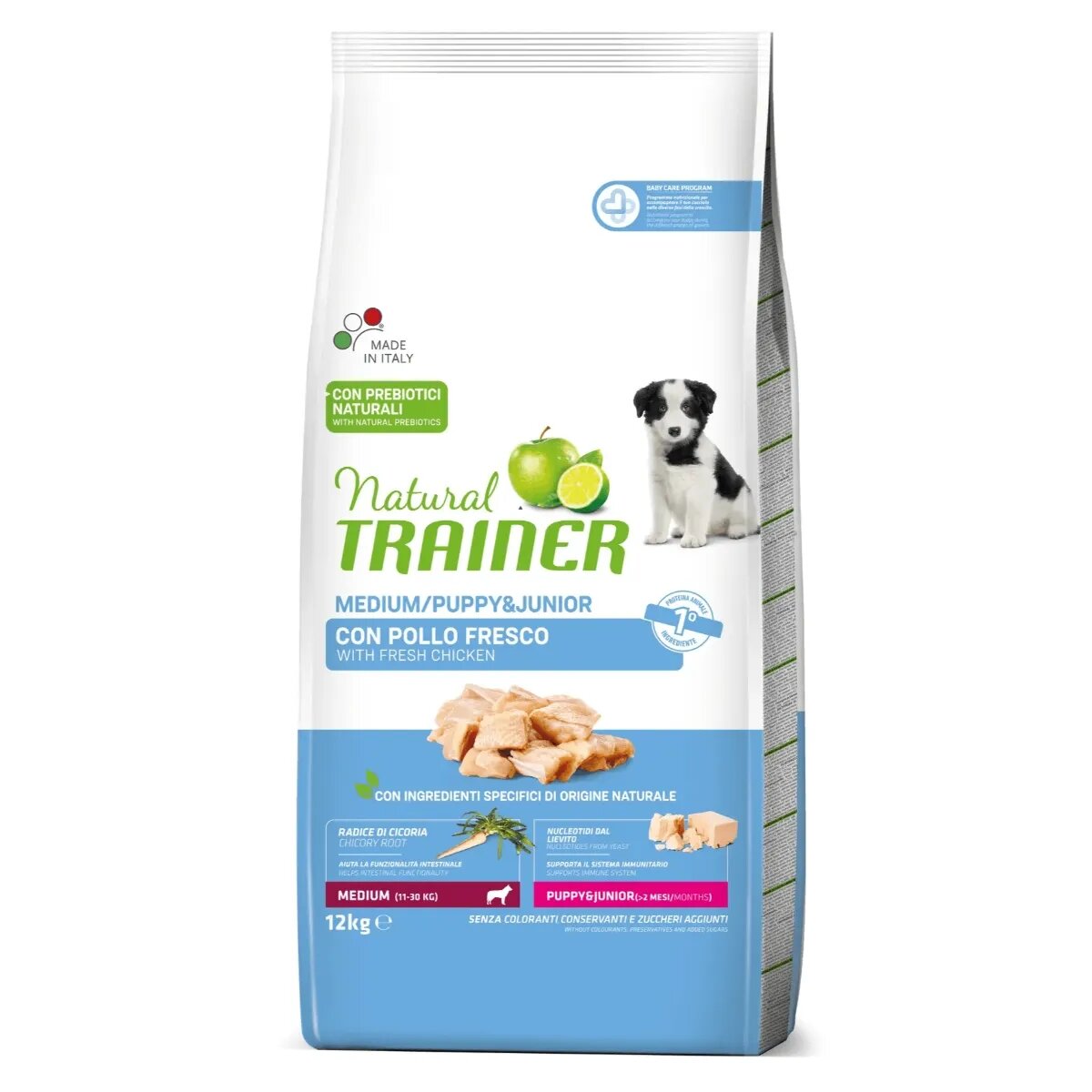 Natural Trainer Medium Puppy&Junior M-XL Pui hrană uscată câini junior 12kg