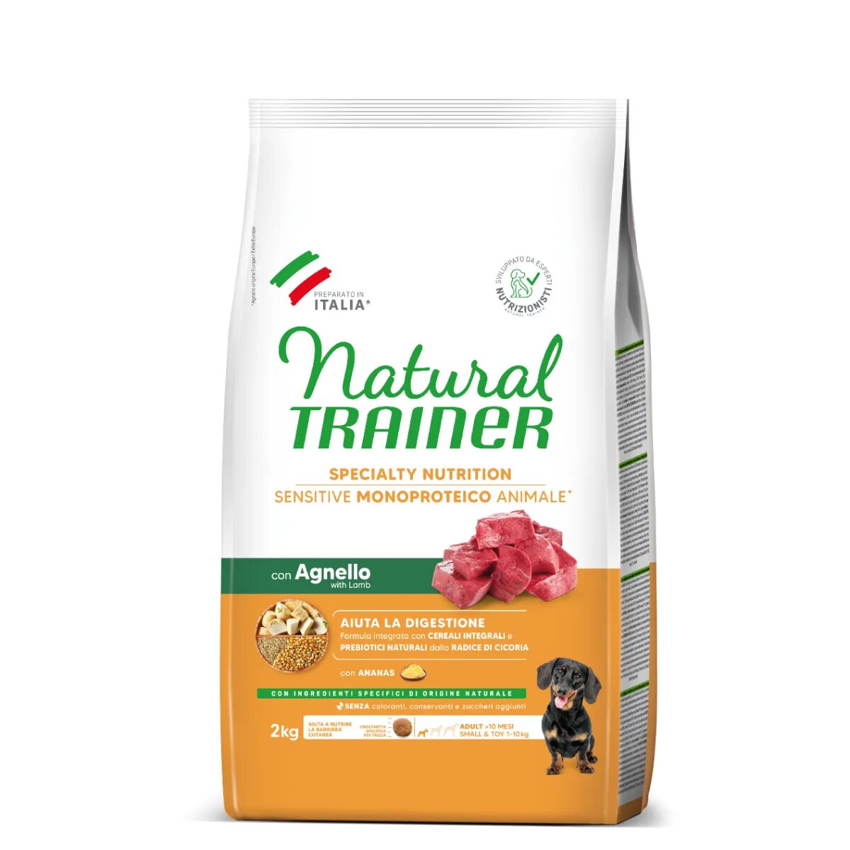 Natural Trainer Speciality Nutrition Sensitive XS-S Miel hrană uscată monoproteică câini sistem digestiv 2kg