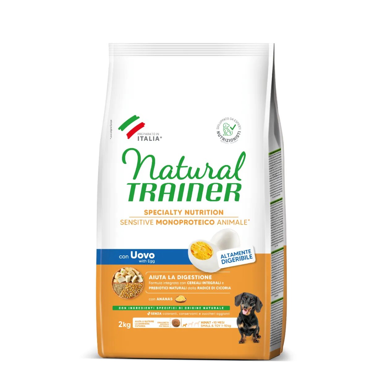 Natural Trainer Speciality Nutrition Sensitive XS-S Ou hrană uscată monoproteică câini sistem digestiv 2kg