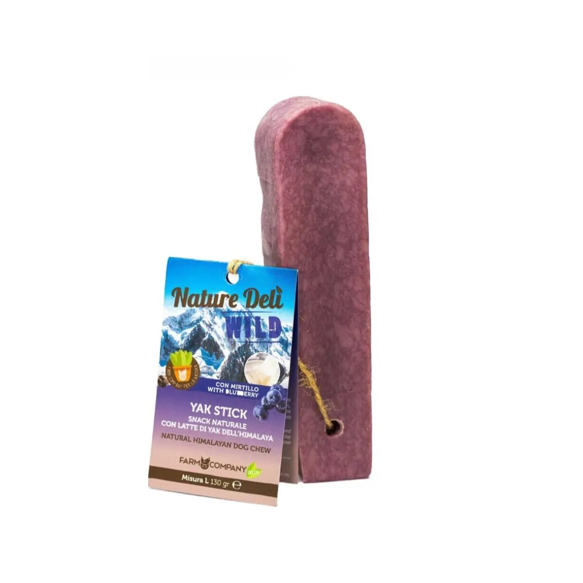 NATUREDELÌ Baton din Branza de YAK M Brânză și Afine recompense câini 65g