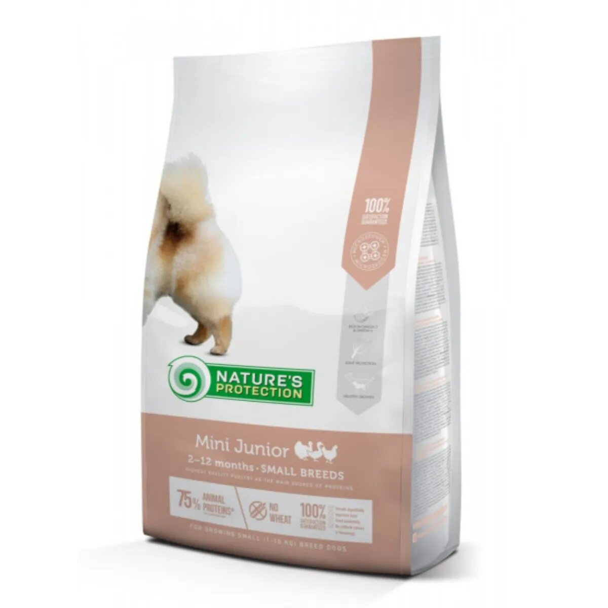 Natures Protection Junior Small Breed XS-S Pui și Krill hrană uscată câini junior Mini Junior Pasăre cu Krill hrană uscată câini juniori 7.5kg