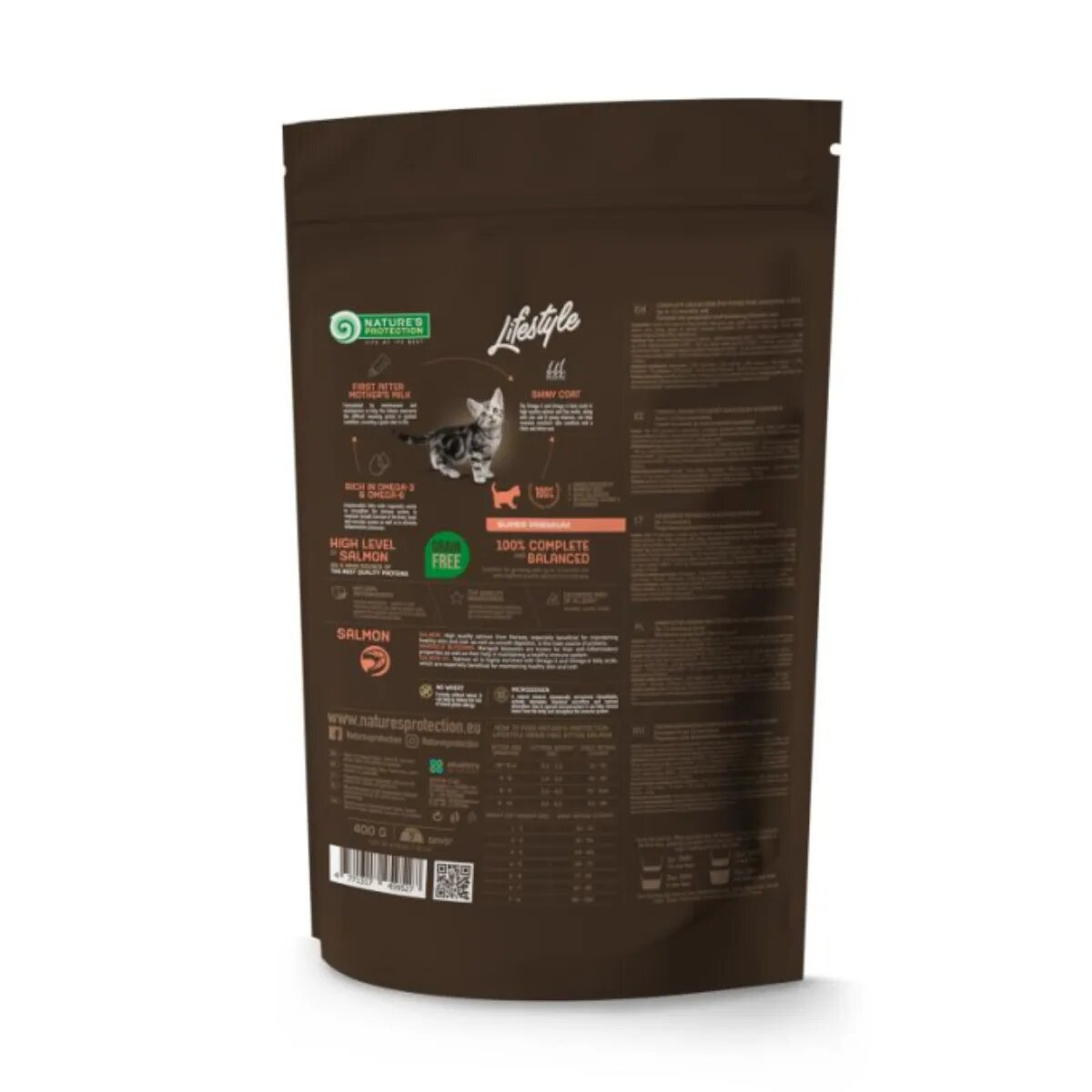 Natures Protection Lifestyle Kitten Somon hrană uscată fără cereale pisici junior 7kgg