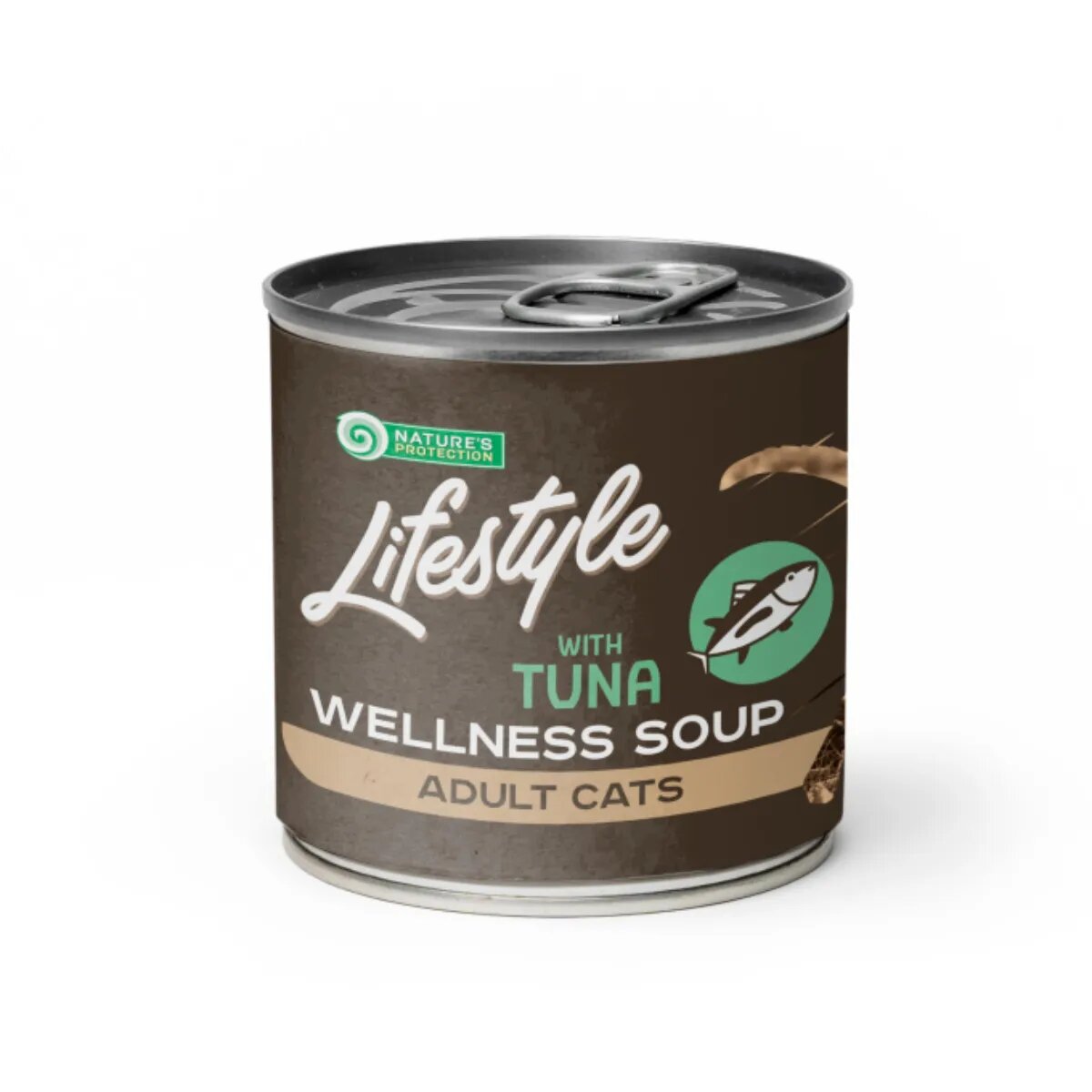 Natures Protection Lifestyle Sensitive Digestion Soup Ton conservă hrană umedă monoproteică pisici sistem digestiv (topping) 140g