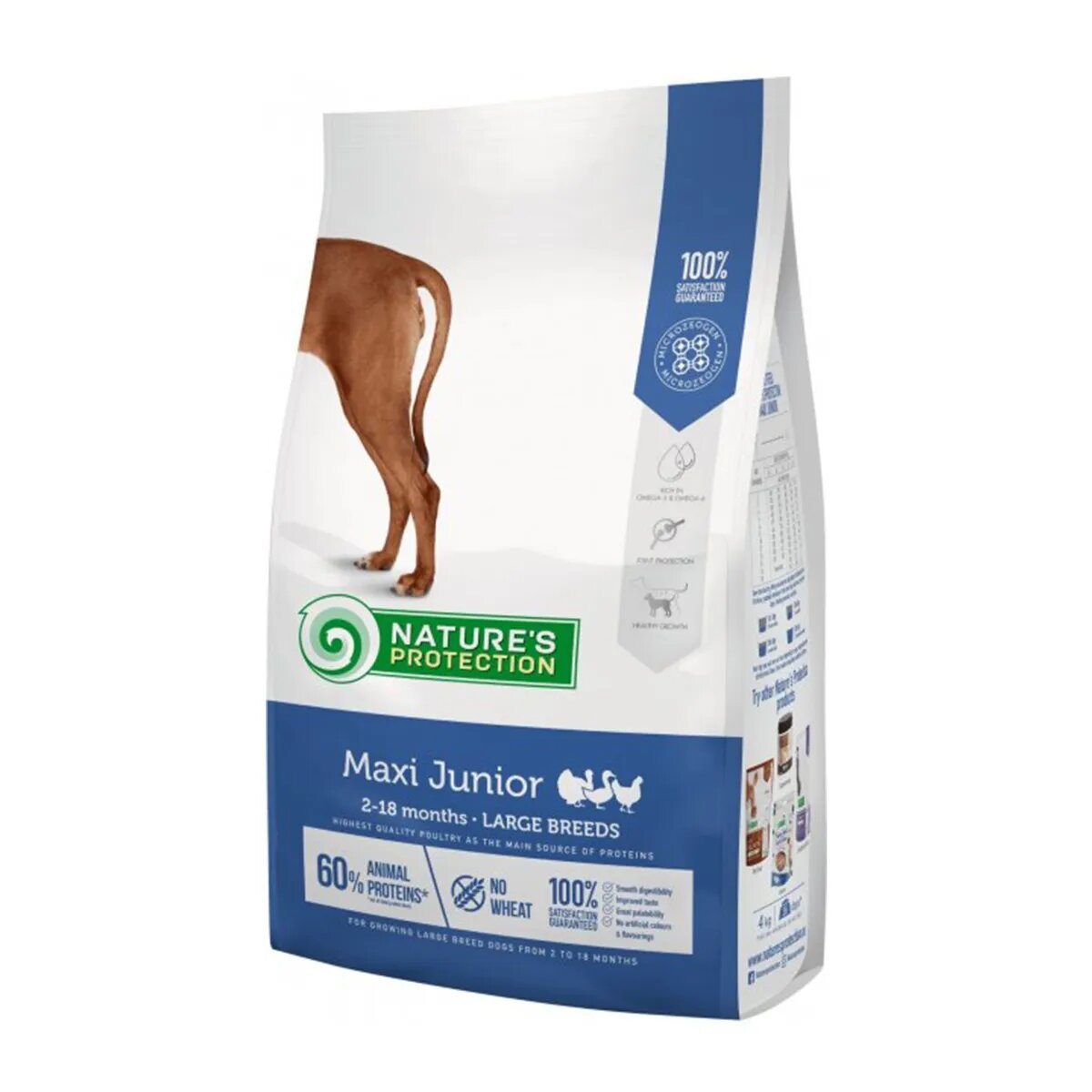 Natures Protection Maxi Junior Pasăre hrană uscată câini juniori 12kg