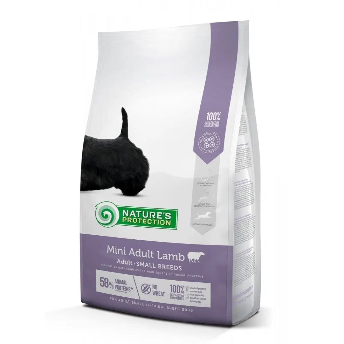 Natures Protection Mini Adult XS-S Miel hrană uscată câini Mini Adult Lamb Miel hrană uscată câini 7.5kg
