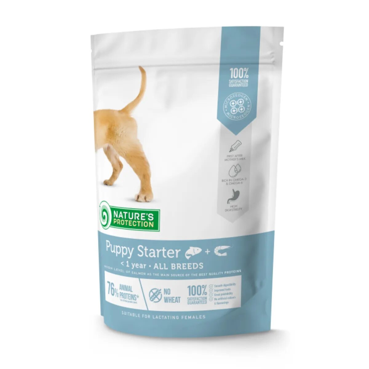 Natures Protection Puppy Starter XS-XL Somon și Krill hrană uscată câini junior Puppy Starter XS-XL Somon și Krill hrană uscată câini junior 2kg