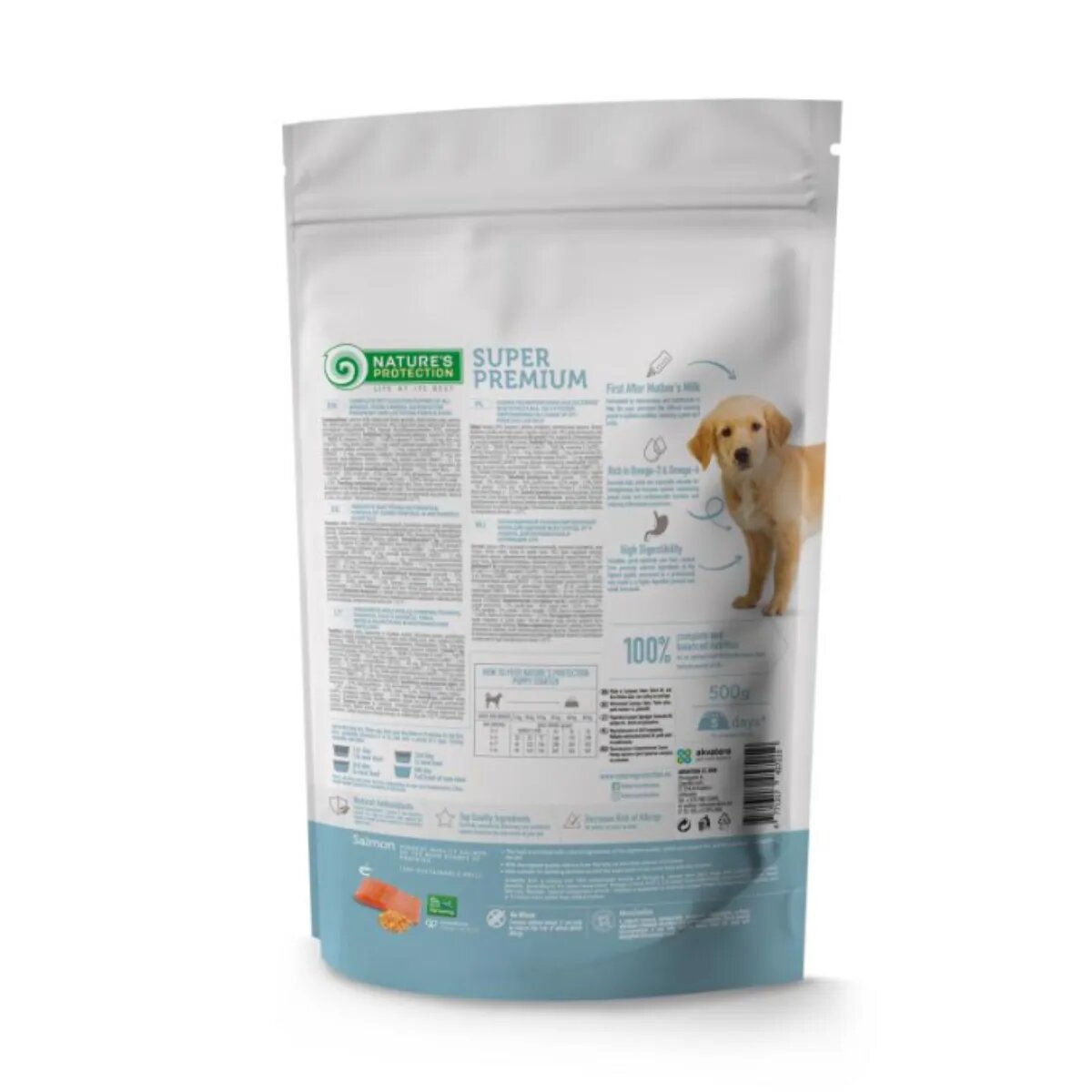Natures Protection Puppy Starter XS-XL Somon și Krill hrană uscată câini junior Puppy Starter XS-XL Somon și Krill hrană uscată câini junior 2kg