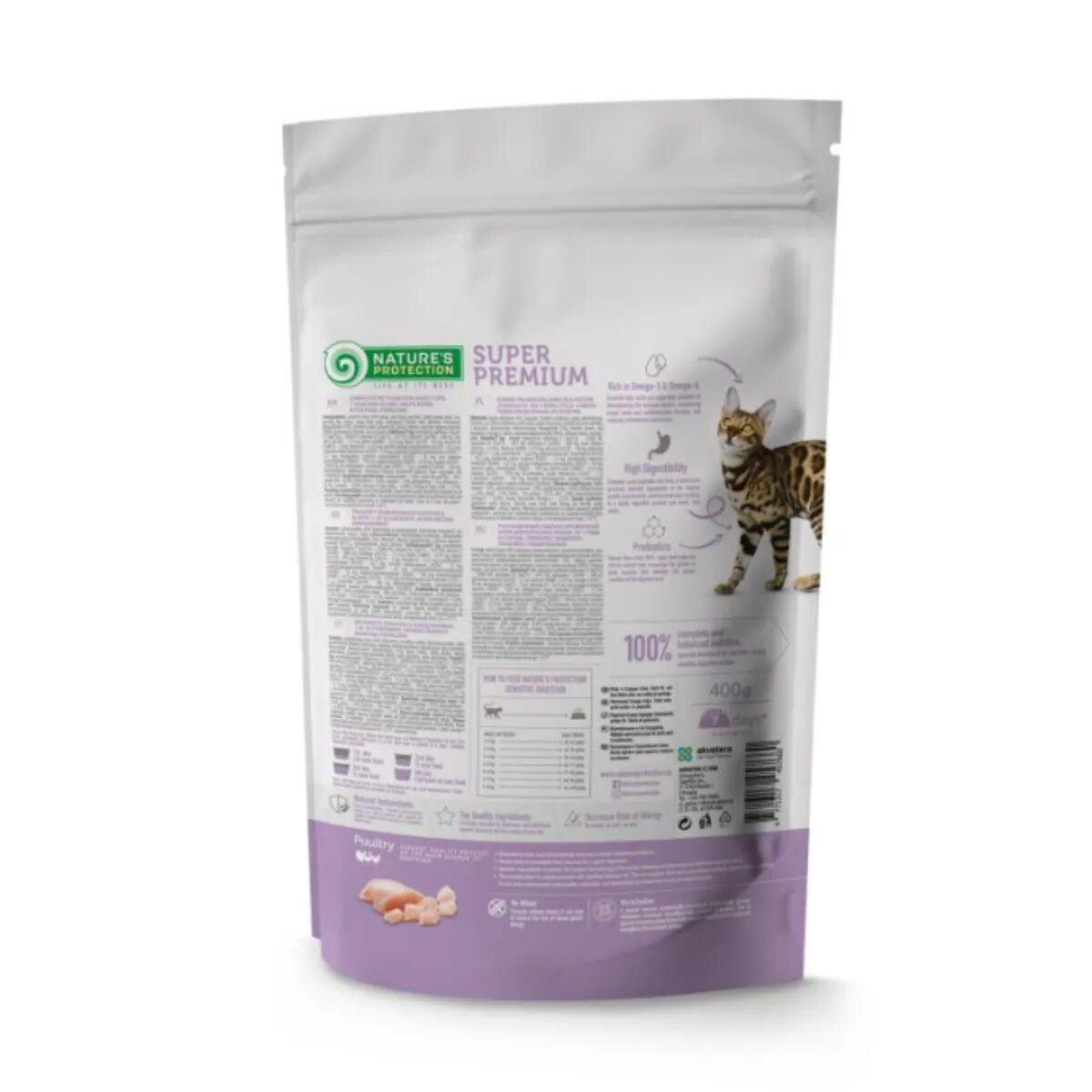 Natures Protection Sensitive Digestion Pui hrană uscată pisici sistem digestiv 7kg