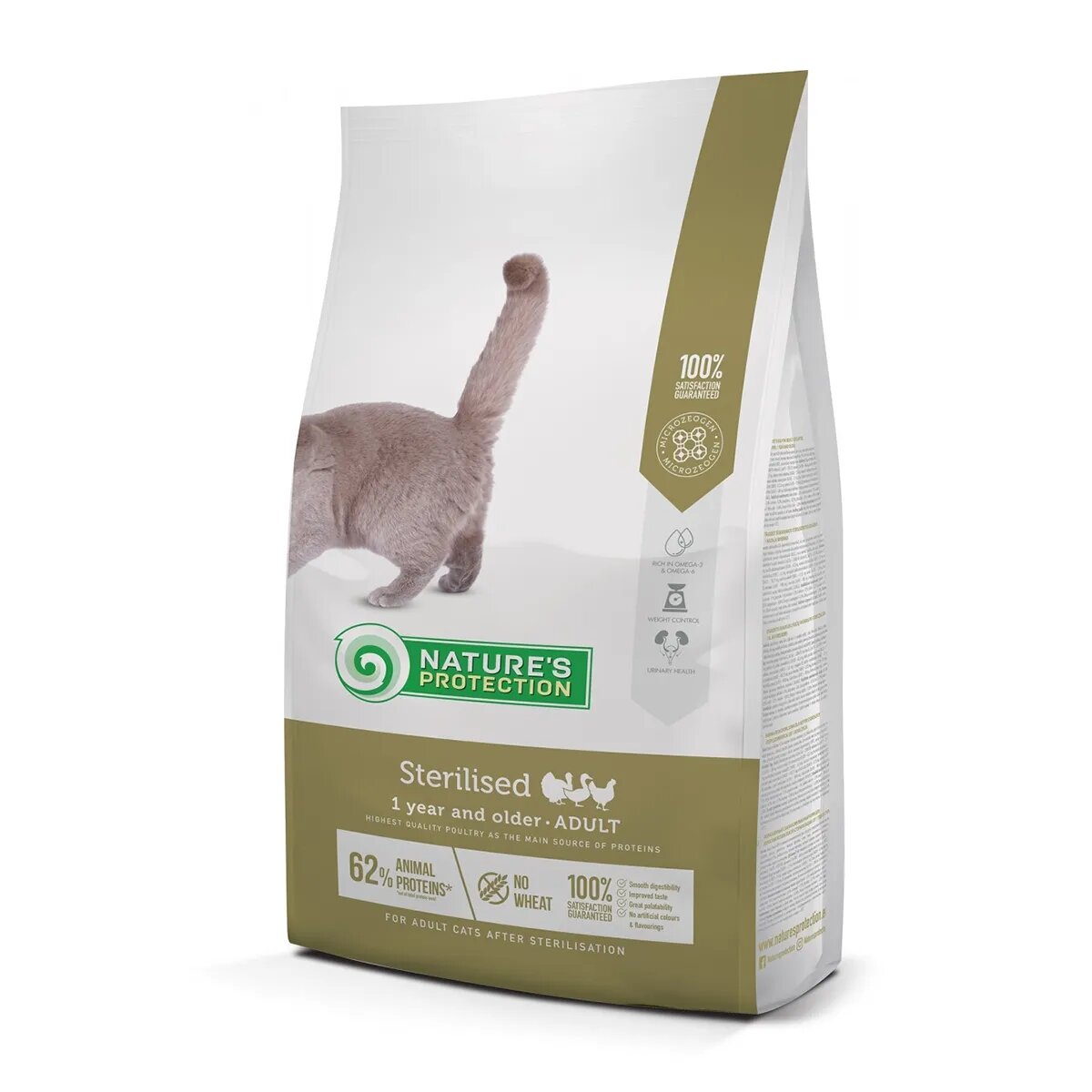 Natures Protection Sterilised Pasăre hrană uscată pisici sterilizate 7kg