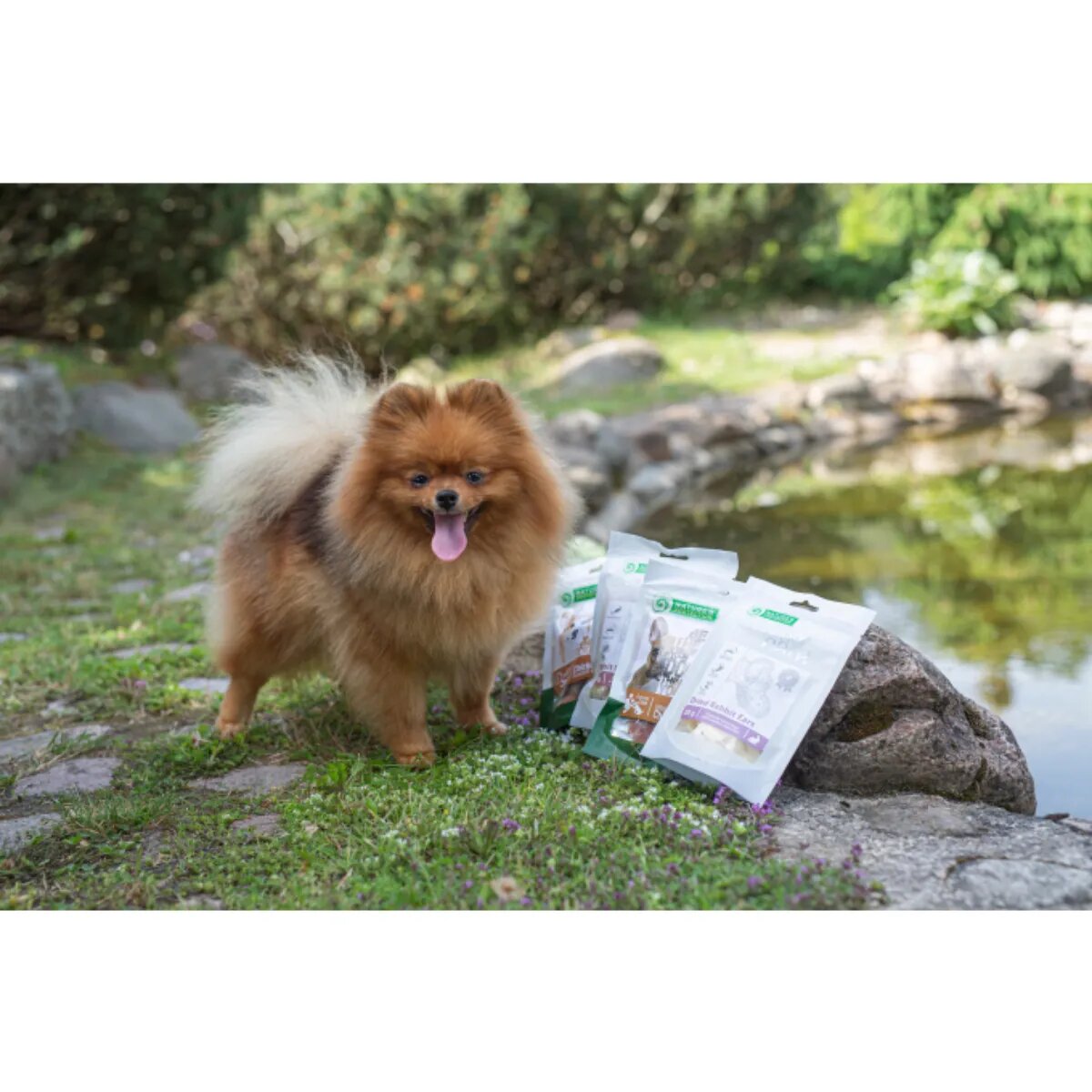 Natures Protection Superior Care Rabbit Ears XS-XL Iepure și Rață punguță recompense câini 75g