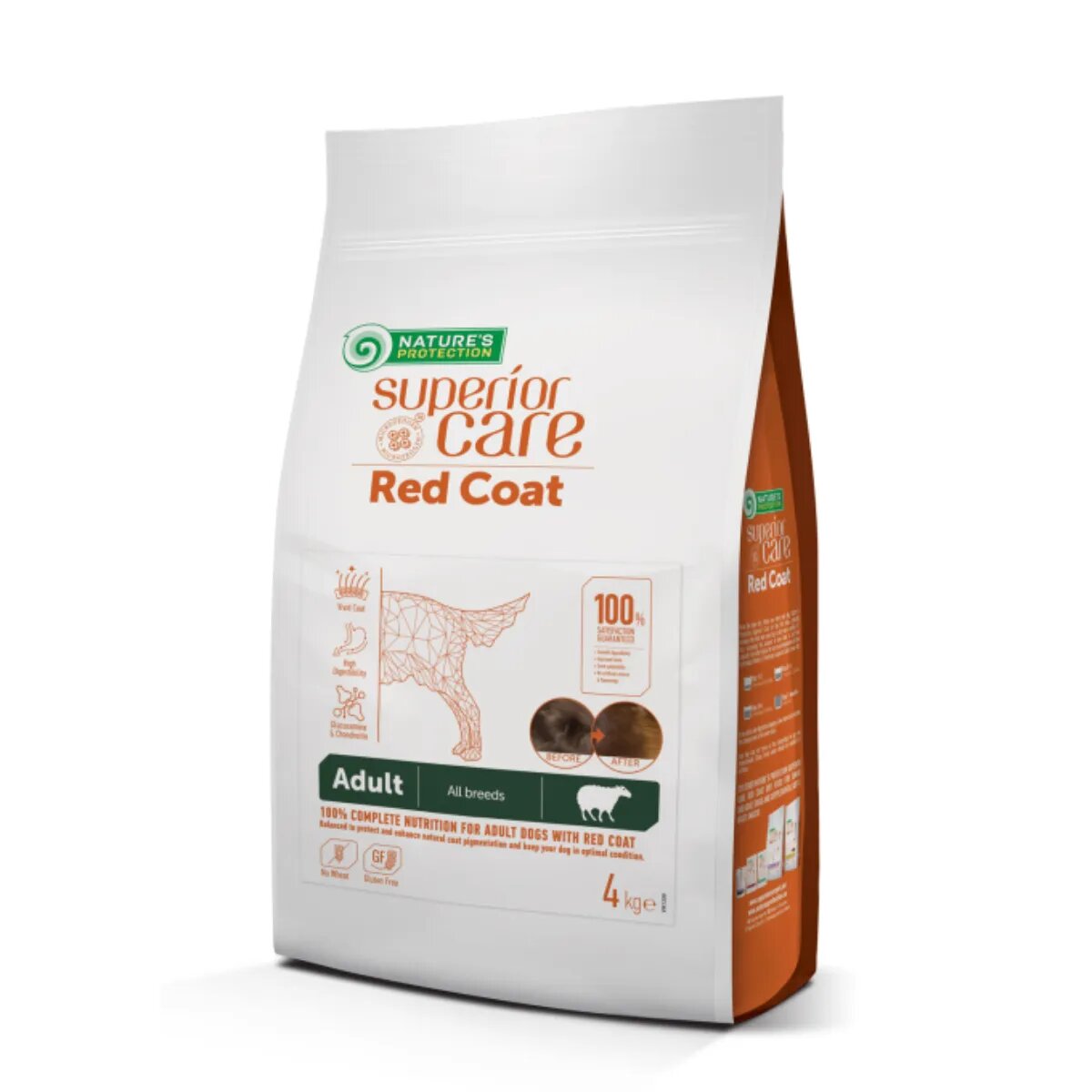 Natures Protection Superior Care Red Coat XS-XL Miel hrană uscată fără cereale câini 10kg