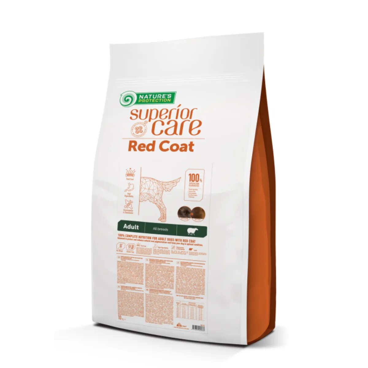 Natures Protection Superior Care Red Coat XS-XL Miel hrană uscată fără cereale câini 10kg