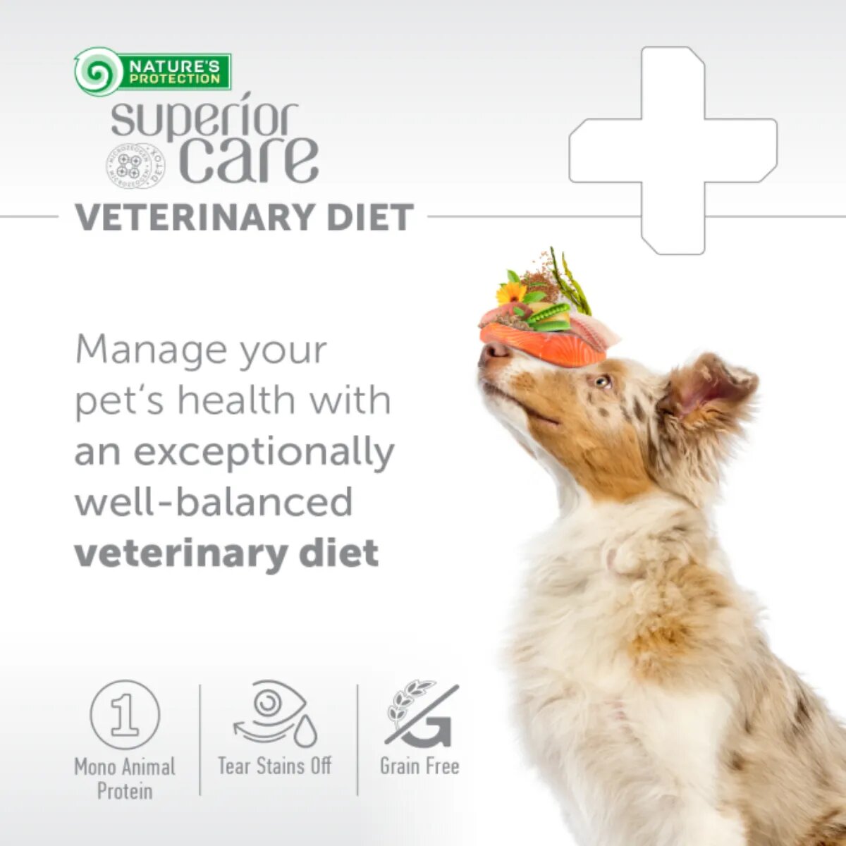 Natures Protection Superior Care Veterinary Diet Hypoallergenic XS-XL Insecte dietă veterinară hrană uscată monoproteică câini alergii 10kg