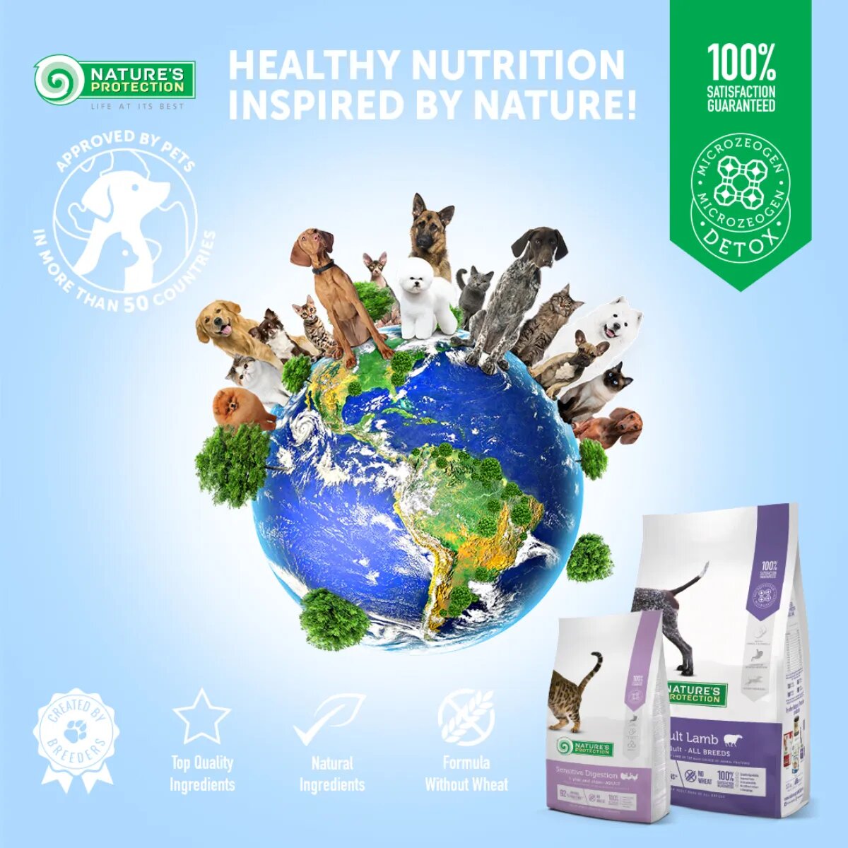 Natures Protection XS-XL Miel hrană uscată câini 12kg