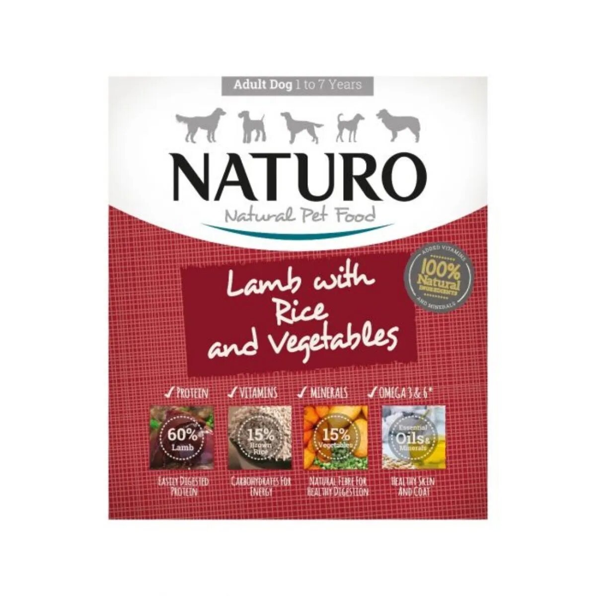 Naturo Low Grain XS-L Miel și Legume tăviță hrană umedă conținut redus cereale câini (în aspic) 400g