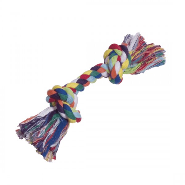 Nobby Jucarie pentru Caini Sfoara Color 2 Noduri 90 g