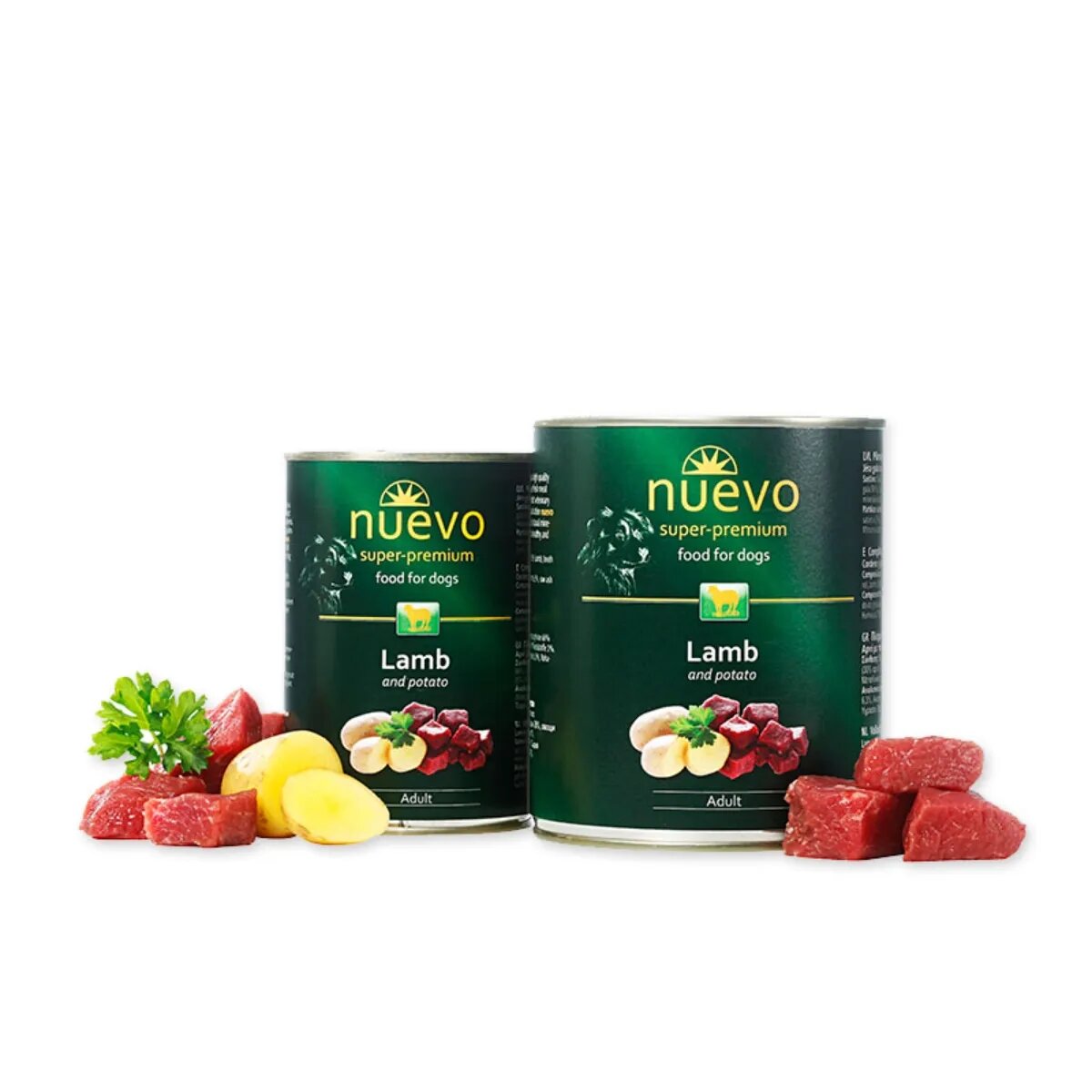 Nuevo Miel și Cartof XS-XL conservă hrană umedă fără cereale câini (pate) 800g