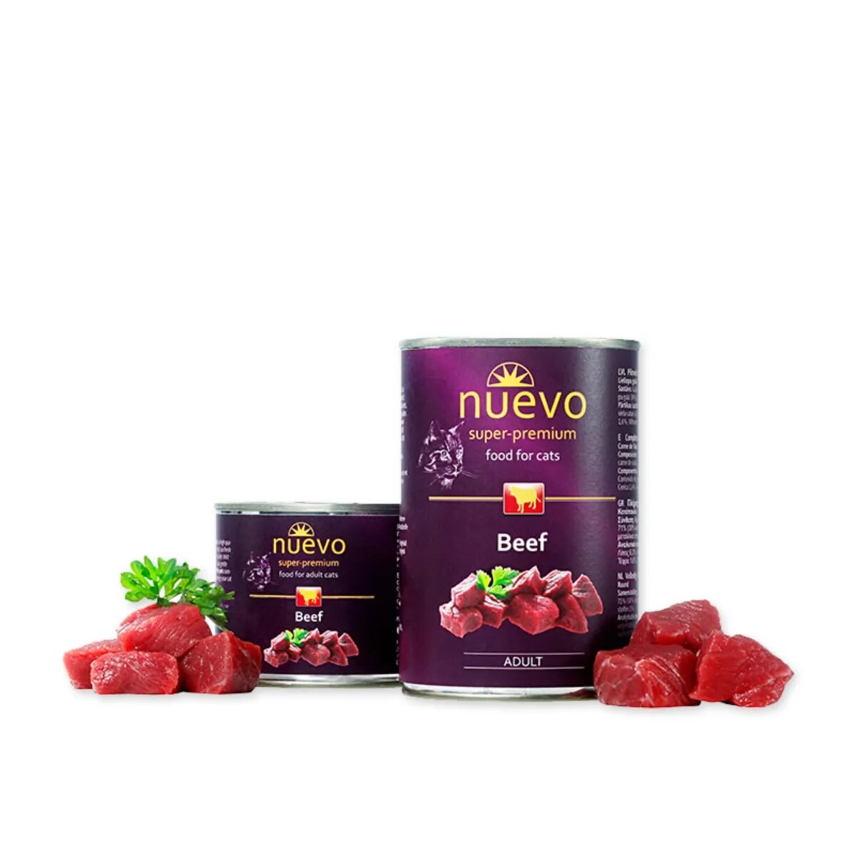 Nuevo Vită conservă hrană umedă fără cereale pisici (pate) 400g